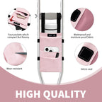 SPRING SEAON Crutches Padding & Crutch Bag (5 PCS) - Crutch Pads for Armpits and Hand Grips Water-Resistant Pouch for Crutches Crutch Cushions Crutches Accessories for Kids, Men, Women Pink