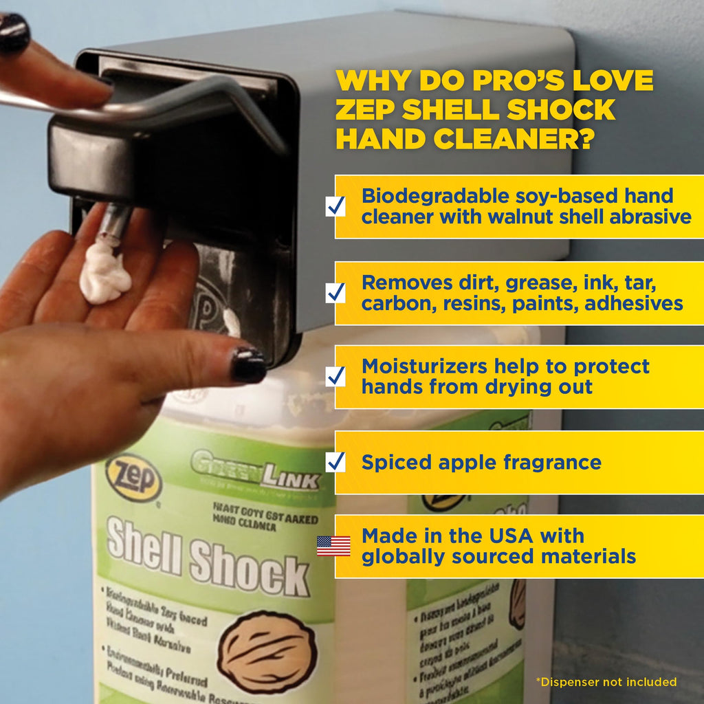 Zep Shell Shock Industrial Hand Cleaner - 1 Gallon (Case of 4)