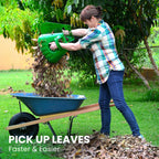 GARDEASE Leaf Scoops, Ergonomic Large Hand Held Rakes for Yard (1 Pair)