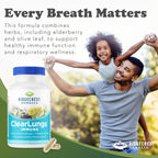 RidgeCrest Herbals ClearLungs Immune, Lung Support Supplement with Elderberry, Zinc, Vitamin C, Vitamin A, Olive Leaf, Mullein, Lung Wellness Formula for Respiratory Health (60 Vegan Caps, 30 Serv)