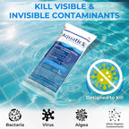 Pro-Grade Chlorine Pool Shock, 68% Cal-Hypo Granular Sanitizer, Prevents Bacteria & Algae, Restores Crystal Clear Water - Shock Treatment, Swimming Pool Chemical - 12 X 1lb