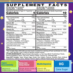 Magnesium Glycinate Gummies for Adults & Kids 4+, Sugar Free Magnesium Bisglycinate Supplement 400/200mg with B6D3, 5HTP, L-Theanine for Sleep & Relaxation, Brain, Muscle, Melatonin Free Gummies,1Pack