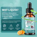 Zeolite Drops for Women,Adults and Kids- Clinoptilolite Zeolite Liquid Drops with Vitamin B12 & D3 - Heavy Metal Support, Immune Health, Natural Metabolism, Energy & Clear Skin - 30 Day Vegan Supply