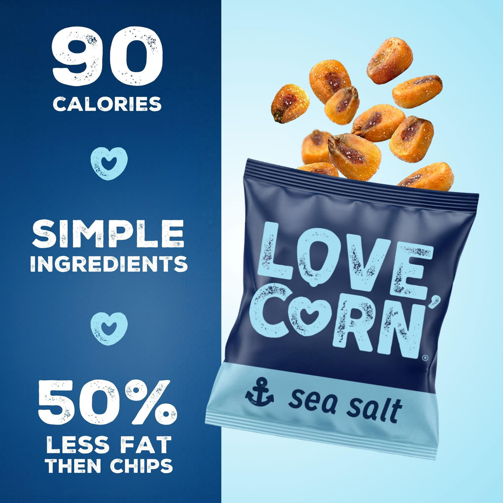 LOVE CORN Fab Four Variety Pack, 0.7oz x 20 Bags, Gluten Free, Vegan