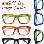 IBOANN Oversized Blue Light Glasses for Woman, Funky Fashion Glasses With Preppy Look, Reduce Screen Fatigue Computer Glasses