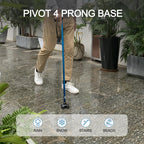 REHAND Walking Cane for Men & Women - Foldable, Adjustable, Lightweight, Self Standing Pivot Walking Cane, Soft Handle Grip, with Travel Bag, Walking Sticks for Seniors & Adults (Black)