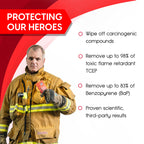 Hero Wipes Body Wipes Remove 98% Of Carcinogens, Ash, Soot, Smoke, Toxins - 120ct Extra Thick Durable 10x9 inches Firefighter Wet Wipes