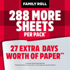 Brawny Tear-A-Square 3-Ply Paper Towels, 12 XL Family Rolls = 30 Regular