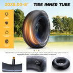 20x8.00-8" to 20x10.00-8" Tire Inner Tubes with TR13 Straight Valve Stem