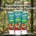 Tom’s of Maine Natural Kids Fluoride Toothpaste, 3 Pack, For Kids Ages 2 and Up, Great Toddler Toothpastes, No Artificial Flavors, Dyes, or Preservatives, Silly Strawberry, 5.1 oz