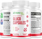 (5 Pack) Gluco Capsules - Official Glykonex Pro Pills Advanced Premium Support for Maximum Strength Glykonix with Natural Ingredients Vitamins for Overall Health & Wellness, 300 Capsules for 5 Months