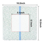 15Pcs 10.2"x10.2" Shower Shields Wound Cover, Large Waterproof Protector Bandage with Non-Stick Central Pad, Adhesive Dressing Film for Dialysis Catheter Post Surgical PICC Line