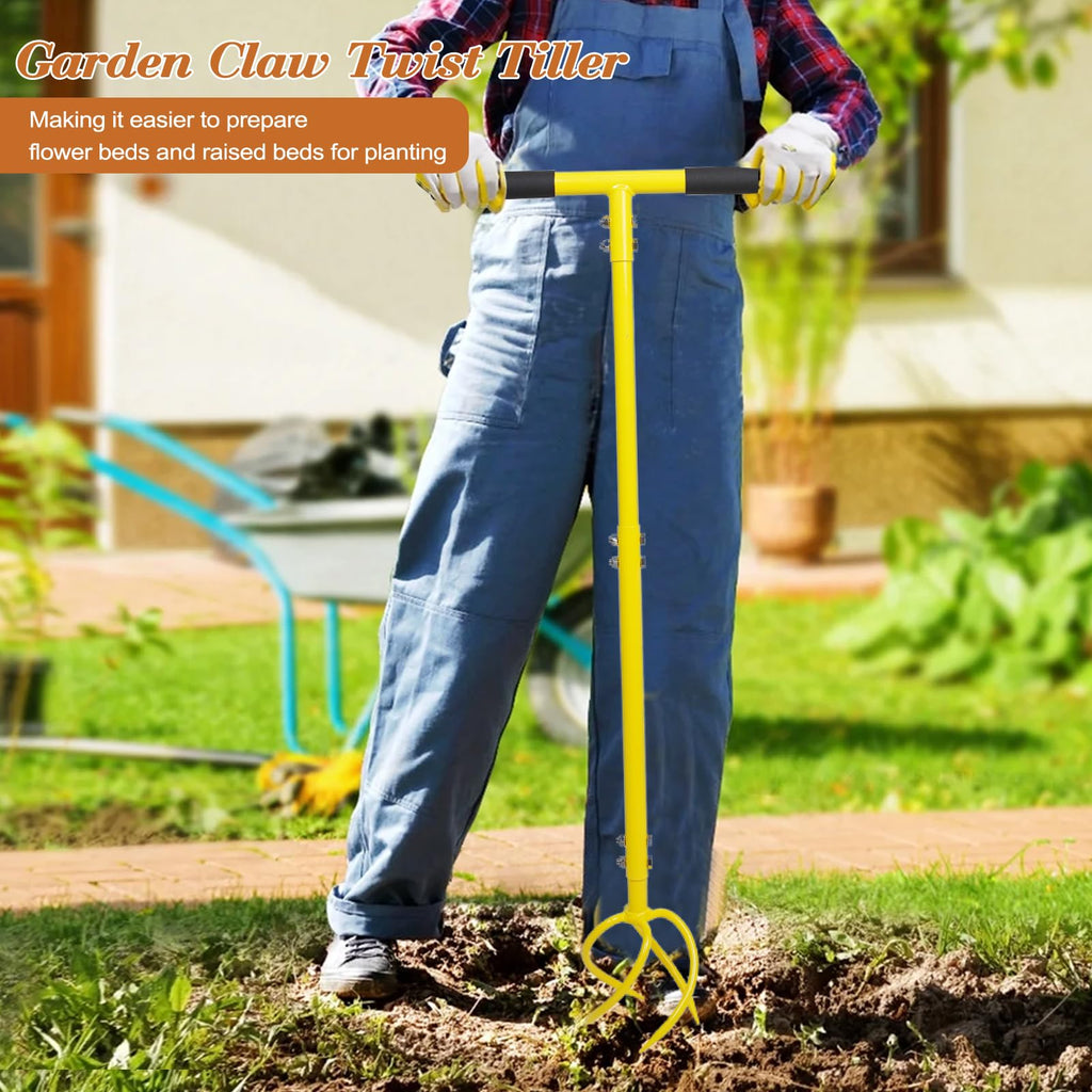 BARAYSTUS Hand Tiller, Twist Garden Claw Cultivator for Soil loosening