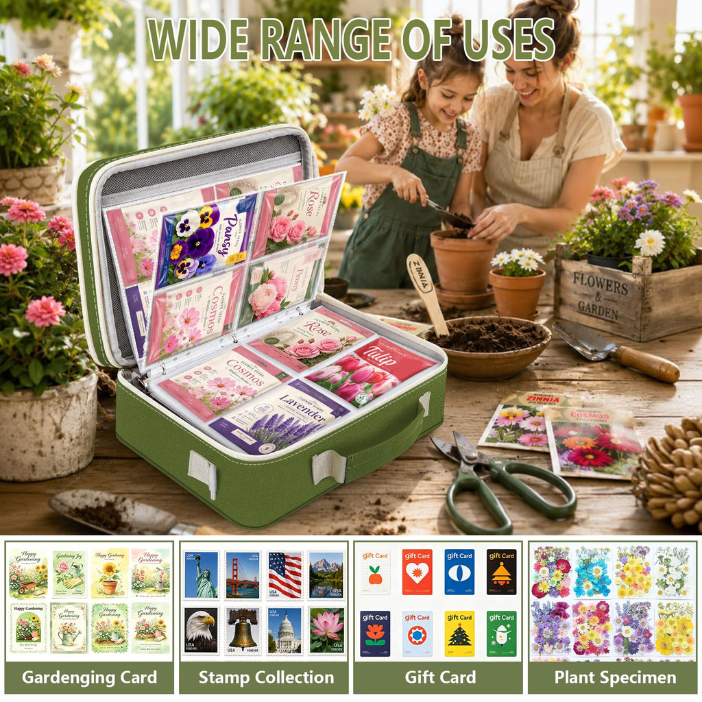 Seed Storage Organizer Binder, Seed Holder Organizer Seed&Envelopes, Sheet