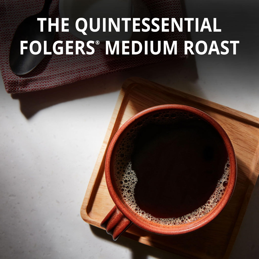 Folgers Classic Roast Coffee, Medium Roast, Keurig K-Cup Pods, 60 Count