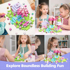 GobiDex Magnetic Blocks Kid Building Toys for 3+ Years Old Girls, STEM Sensory Gifts for Princess, Kids Magnets Build MagWonder World Game for Toddler