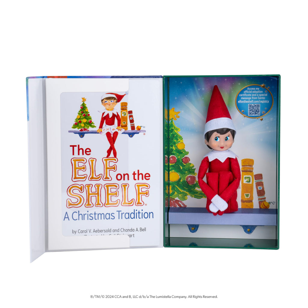 The Elf on the Shelf Box Set - Girl Scout Elf with Blue Eyes