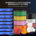 UJOYBIO Hyper PLA+ 3D Printer Filament, High Toughness PLA Plus 3D Printing Filament 1.75mm, Enhanced Strength, Compatible with Bambu Lab & Most FDM 3D Printers, 1kg Spool (Iris Purple)