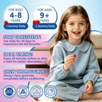 Sept Yan Saffron Gummies Kids with Magnesium L-Theanine Vitamin D3 B6 B12 Saffron for Kid Focus Mood Support Natural Saffrons Extract Supplement for Active Children Calm 60 Count Strawberry Sugar Free