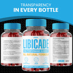 (2Pack) Libicade Gummies, Premium Supplement Gummys For Man, All Natural Drive For Men, Mens Support Health Gummy, Men's Performance Multi Vitamins Daily Strong Workout Energy Active Lifestyle (120ct)
