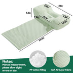 MABOZOO Neck Pillows for Recliners with Pocket,Headrest Cushion for Neck Pain Relief and Cervical Support,Recliner Head Pillow for Side Sleeping at Home, Office or Traveling（Green）