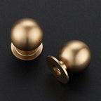 Ravinte Decor Cabinet Knobs, Round Dresser Knobs, Ball Kitchen Cabinet Hardware, 0.95" Diameter (Champagne Bronze, 12 Pack)