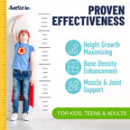 Height Growth Maximizer - Kids & Teens Height Growth Support Supplement – Bone Development Formula with Calcium, Vitamin D3 & Zinc – Daily Nutrition Support Capsules for Development Routine 120 Count