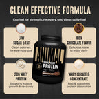 Animal 100% Whey Protein Powder – Whey Blend for Pre Workout or Post Workout, Recovery, or an Anytime Low Sugar Protein Boost Meal Replacement with BCAA Branched Chain Amino Acids – Chocolate, 4 lb
