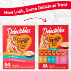 Delectables Squeeze Up Variety Pack, Creamy Squeezable Puree, Lickable Wet Cat Treats, Grain Free, No Fillers, by-Products, Preservatives, 0.5 Ounces Tube, 54 Tubes Total