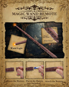 Raycare 20 Pcs Floating Candles with Wand, Hanging Candle with Timer, Magic Deco Candles Flickering Warm Light, Flameless Taper Candle with Remote, LED Candlesticks for Birthday Halloween Party Decor