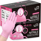 SwiftGrip Pink Disposable Gloves, X-Small, Disposable, Latex-Free, Food-Safe, Powder-Free, 1000-ct Case