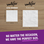 Vanity Fair Extra Absorbent Premium Paper Napkins, 160 Count, Disposable Napkins Made Soft And Strong For Messy Meals And Everyday Use (Pack of 2)