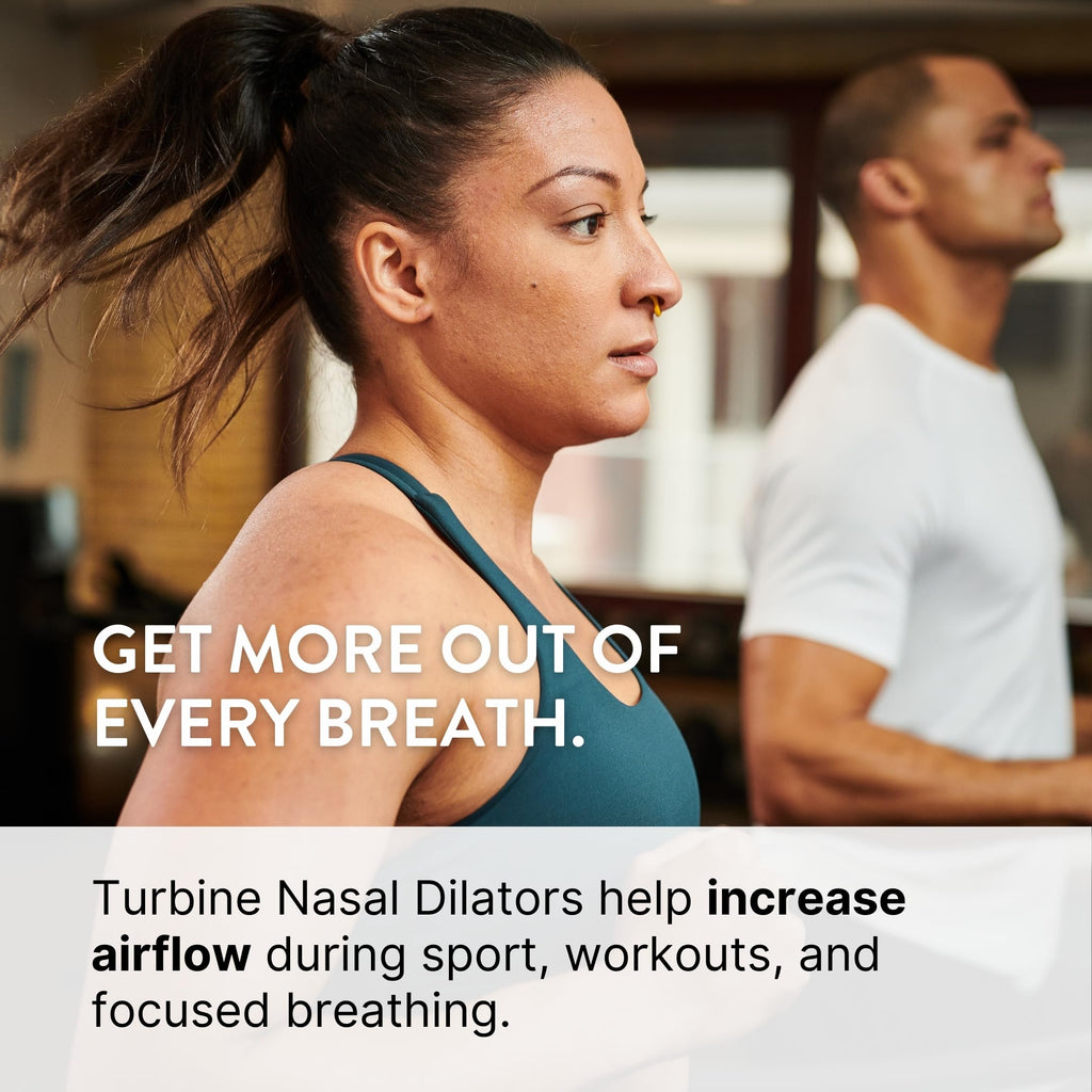 Rhinomed Turbine Breathing Nasal Dilator | Medium 3 Pack | Improve Airflow During Exercise | Nasal Strip Alternative | Comfortable Breathing Aids for Workout Performance