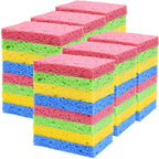 YoleShy 48 Pack Sponges Kitchen Natural Compressed Cellulose Sponges Durable Dish Sponge for Cleaning & DIY for Kids Reusable