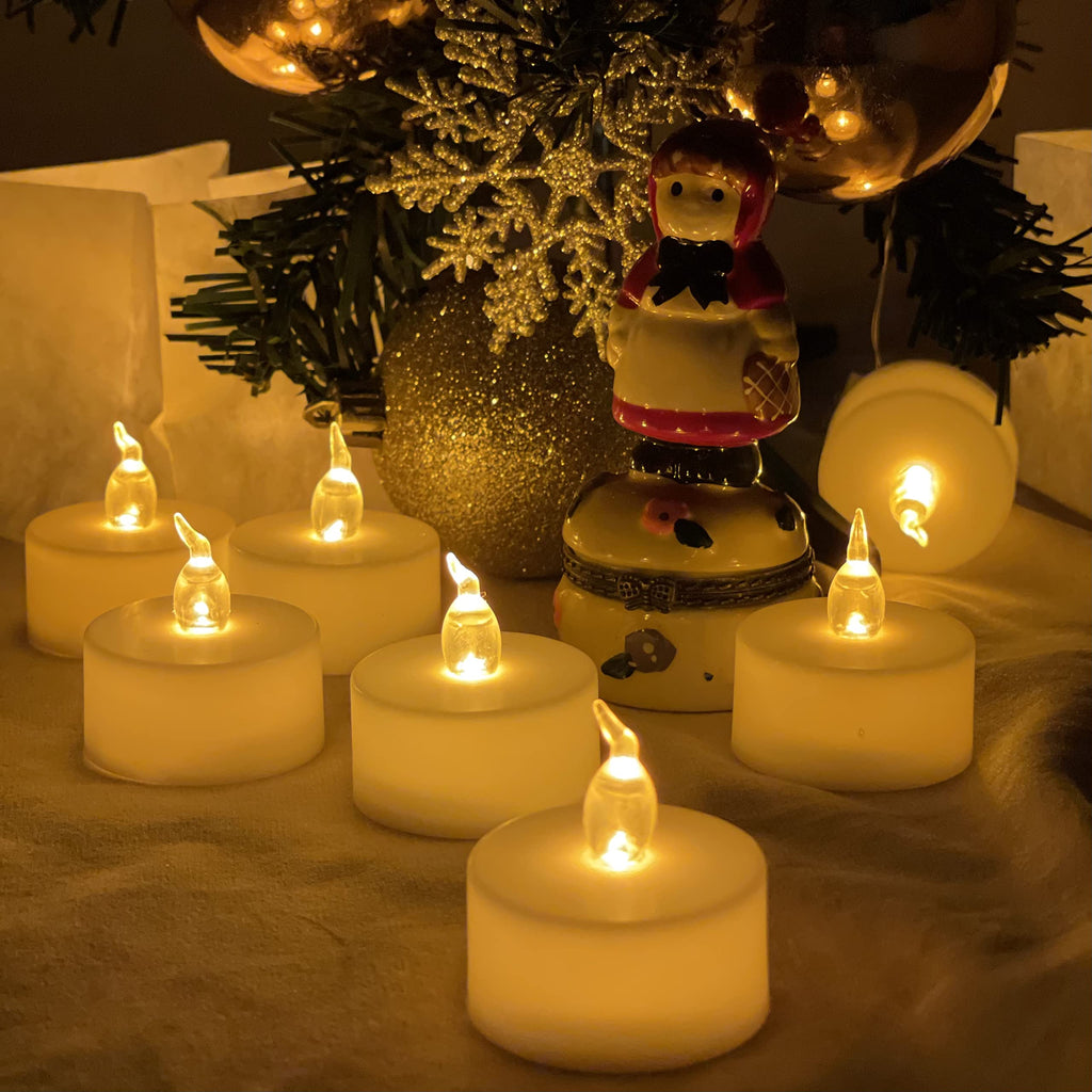 FUELYE 24Pack Flameless Candles for Outdoor Lanterns Decorative,Floating Candles for Pool,River,Memorials,Wedding,Bar,and Parties…