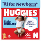 Huggies Little Snugglers Newborn Diapers, 84 Count
