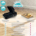 Pest Control Rat Traps Set of 6 Large Snap Traps for Rats Mice & Chipmunks Indoor & Outdoor Mouse Traps Reusable Humane Mousetraps Easy to Set Fast & Effective Powerful Snap Trampas Para Ratas Grandes