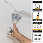 SIKA Sikacryl Ready-Mix Concrete Patch, Gray, Textured, 1 qt (6 Pack) - Durable Repair for Spalls and Cracks in Concrete and Masonry, Easy Cleanup, Acrylic-Based