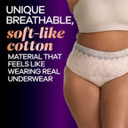 Always Discreet Boutique Incontinence and Postpartum Underwear for Women, Maximum Protection, Small/Medium, Rosy, 48 Count (4 Packs of 12)