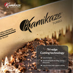 EZ Kut Kamikaze Saw Curved Blade with Scabbard - 19.3 Inch Heavy Duty Pruning - Carbon Hardened Steel Japanese Technology- Best Pruning Saw for Tree Trimming