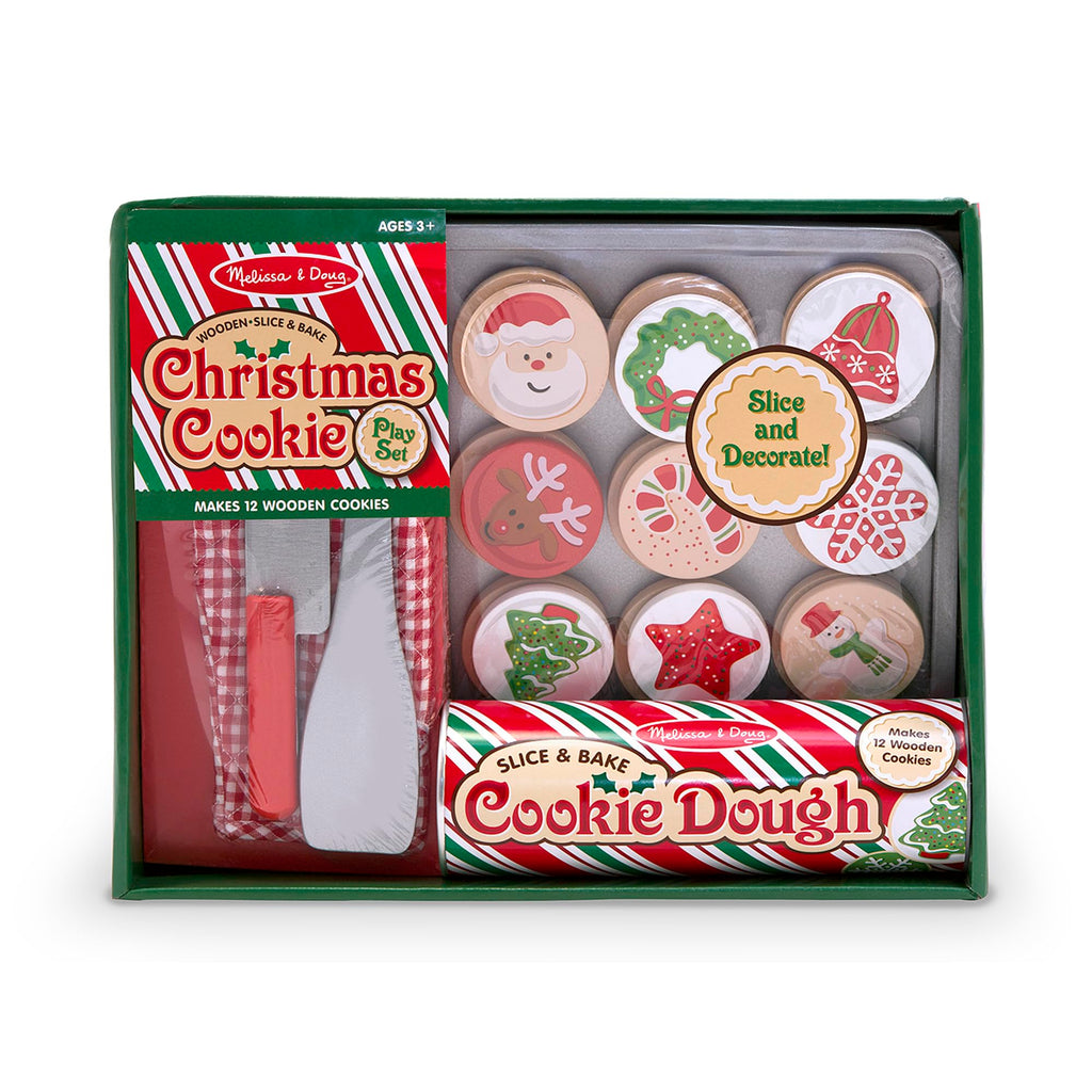 Melissa & Doug Slice & Bake Christmas Wooden Cookie Play Set