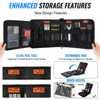 68Pcs 3D Printer Tools Kit with Storage Case, 3D Printer Accessories - Deburring Tool, 3D Printer Removing Scrapers, Metal Files, Brushes, Hand Drill, Tweezers, for Bambu Lab, Ender 3, Kobra, etc.