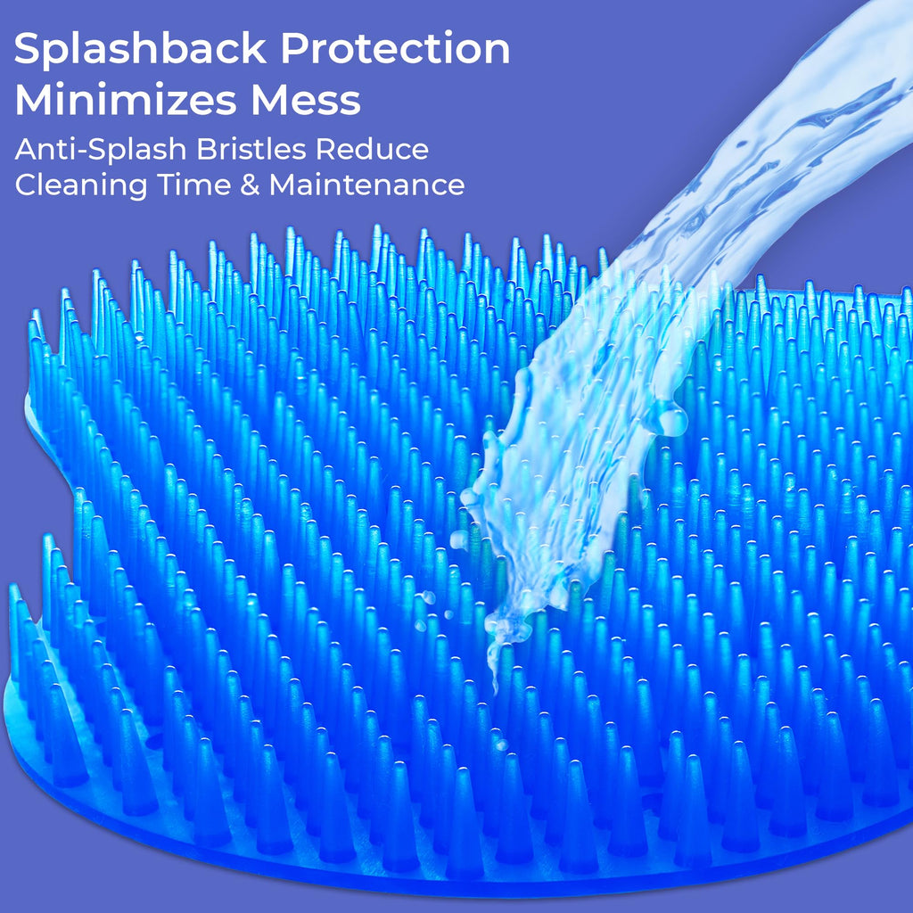 12-Pack Urinal Splash Guards for Men's Bathroom, Anti-Splash Urinal Screen Deodorizer with Long Bristles and Lasting Ocean Scent to Keep Your Restroom Smelling Fresh and Clean