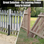 ArlinaL Fence Post Repair Kit, Thickened Steel Anchor Ground Spike