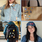 SINCCO 20/40/50 PCS Cute Enamel Pins Bulk, Funny Backpack Pins Aesthetic Lapel Badge Pins Set Assorted Enamel Brooch Pins for Backpacks, Hats, Bags, Landyards