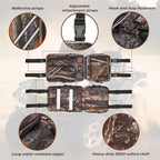KEMIMOTO ATV Fender Bags, Detachable Gear Bags Water-resistance Saddle Bags with Water Holder Compatible with Sportsman Scrambler TRX FourTrax Outlander 570 Two Camo Storage Bags for ATV, Camo