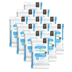 Simpleaf Flushable Wet Wipes Unscented | Plastic Free, Paraben & Alcohol Free | Hypoallergenic & Safe for Sensitive Skin | Soothing Aloe Formula | Adult Toilet Wipes (12 x 50 Counts Pack) 600 Counts