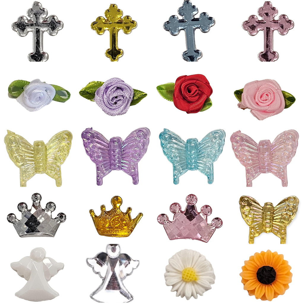 Personalized Memorial Service Funeral Ribbon Pins 20 Cross Religious Celebration of Life Custom Made Awareness Remembrance Anniversary Death Cross Sympathy In Loving Memory Angel (Royal Blue)