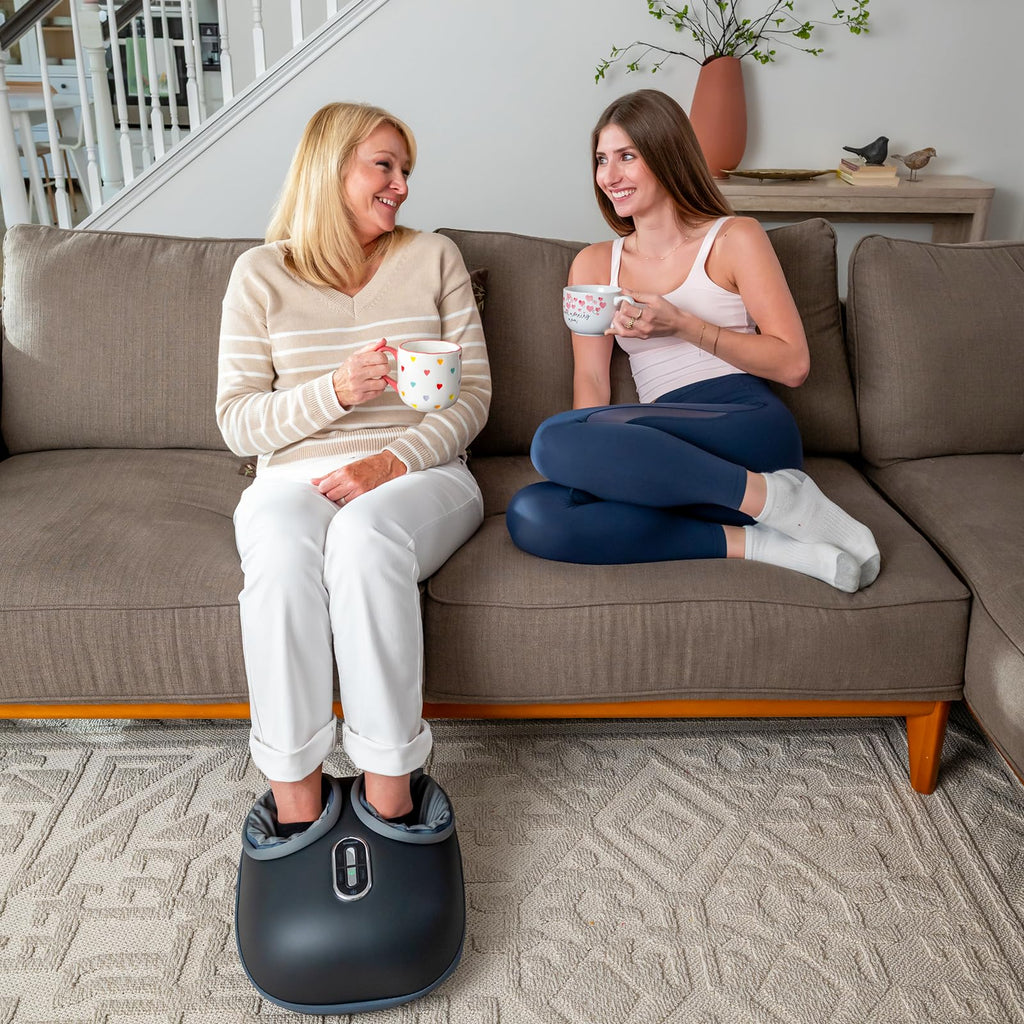 Nekteck Shiatsu Foot Massager with Heat [2026 Upgraded], 3 Modes Deep Kneading Therapy Air Compression, Feet Massage for Plantar Fasciitis, Relaxation Gifts for Men Women Mom Dad Birthday Father's Day