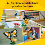 LEGO Creator 3 in 1 Wild Animals: Tropical Toucan Building Toy for Kids- Jungle Building Blocks & Learning Toy for Girls & Boys, Ages 7+ - Build 3 Animal Toys in 1 Set - Gift for Birthdays - 31173